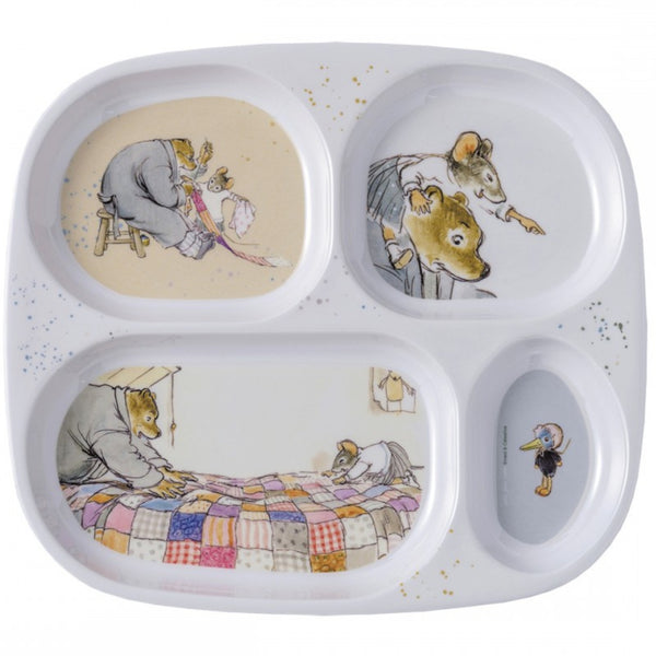 Assiette à compartiment Ernest et Célestine - Vanille Coton
