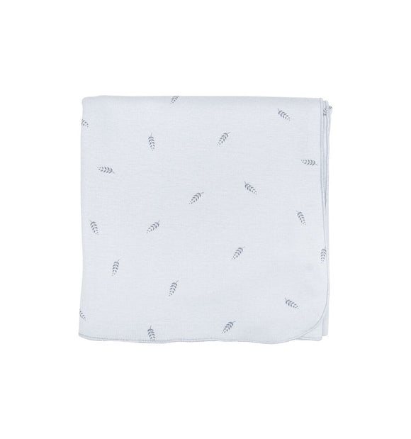 Couverture bébé épis bleu - Vanille Coton