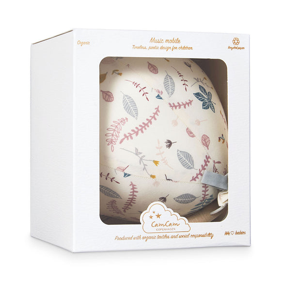 Boite à musique ballon « Leaves Rose » - Vanille Coton