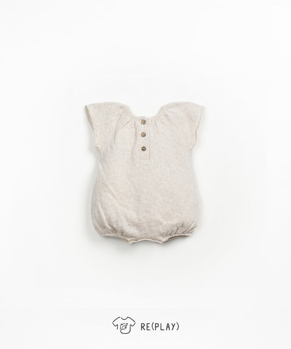 Barboteuse Mia - Vanille Coton