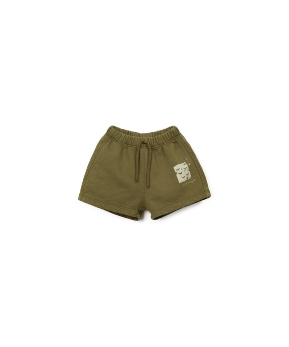 Short en molleton vert - Vanille Coton