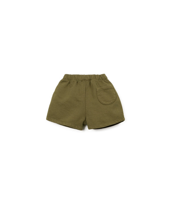 Short en molleton vert - Vanille Coton