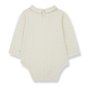 Body à pois avec col « Marisa » - Vanille Coton
