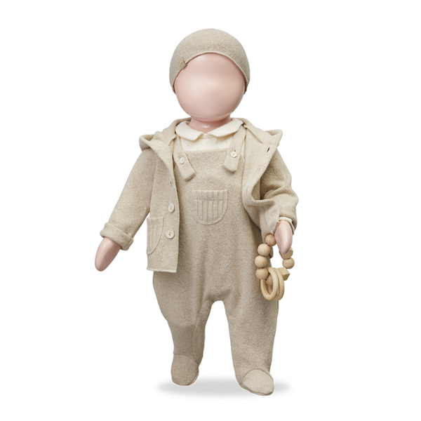 Body à pois avec col « Marisa » - Vanille Coton