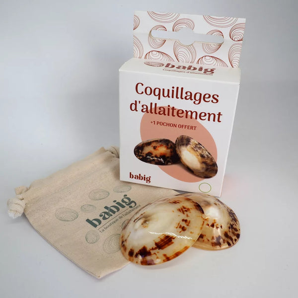 Coquillage d'allaitement Babig - Vanille Coton