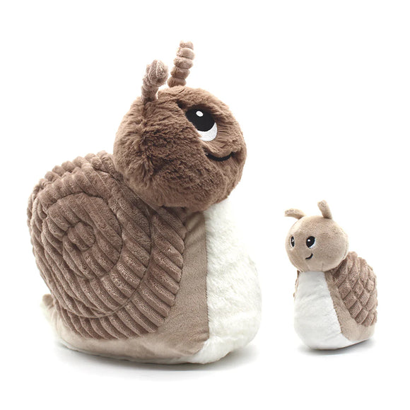 Peluche escargot maman / bébé - Vanille Coton