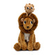 Peluche lion maman / bébé - Vanille Coton