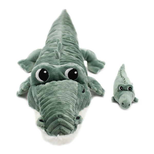 Peluche crocodile maman/ bébé - Vanille Coton