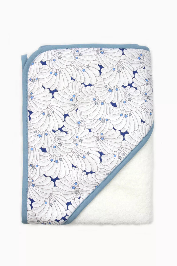 Cape de bain bébé Liberty Côme - Vanille Coton