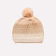 Bonnet à pompon BOSTON - Vanille Coton