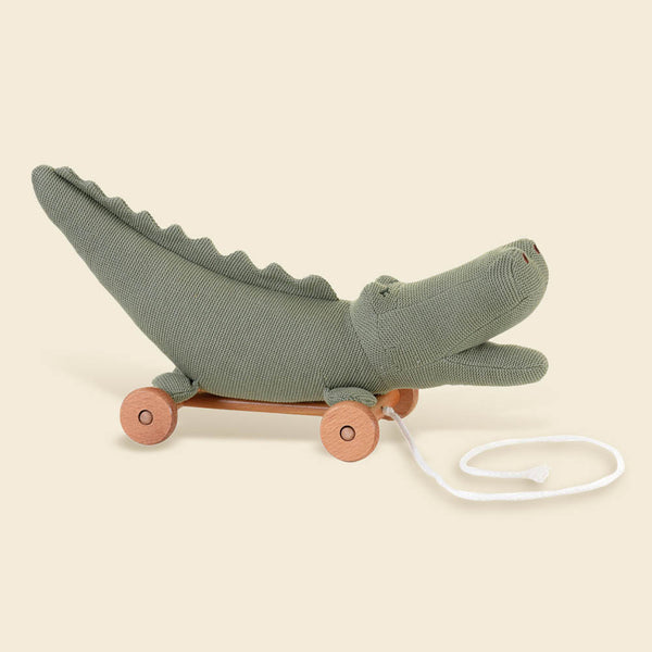 Crocodile à tirer - Vanille Coton