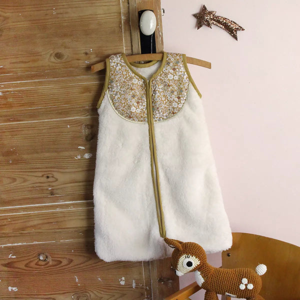 Gigoteuse Liberty et polaire Harper - Vanille Coton