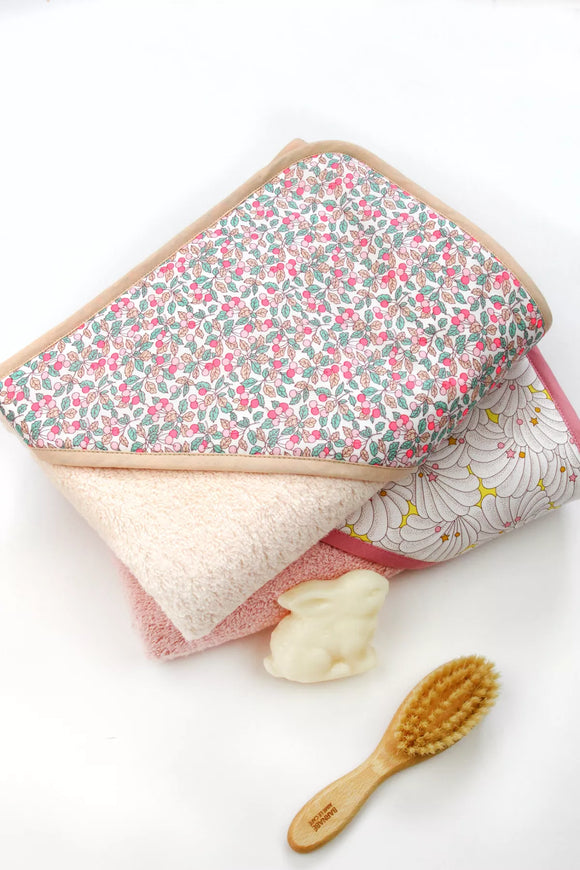 Cape de bain bébé Liberty Nina - Vanille Coton