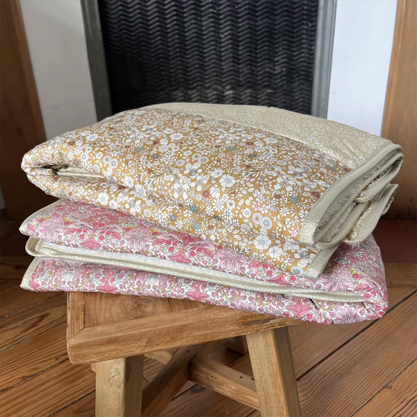 Couverture bébé polaire Liberty Alba - Vanille Coton