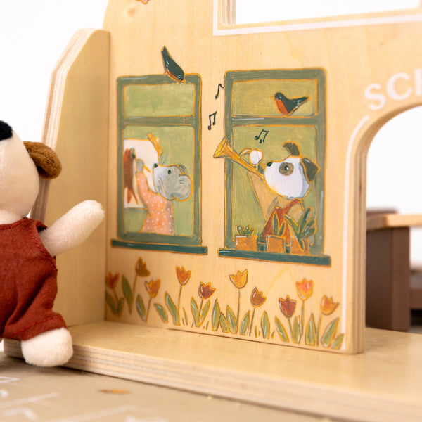Mini valise Ecole - Vanille Coton