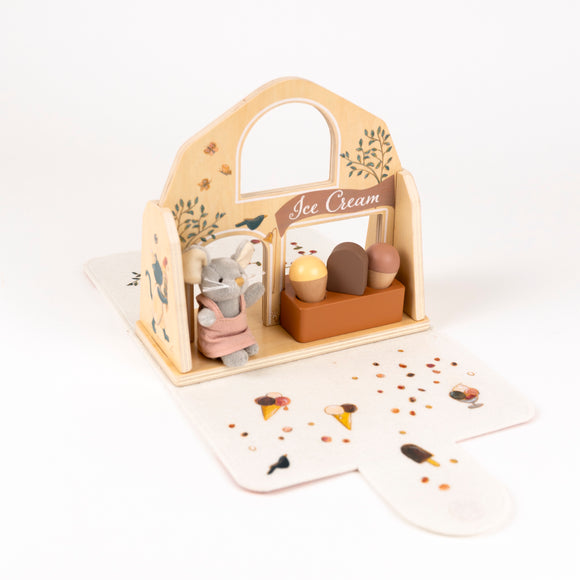 Mini valise Magasin de glaces - Vanille Coton