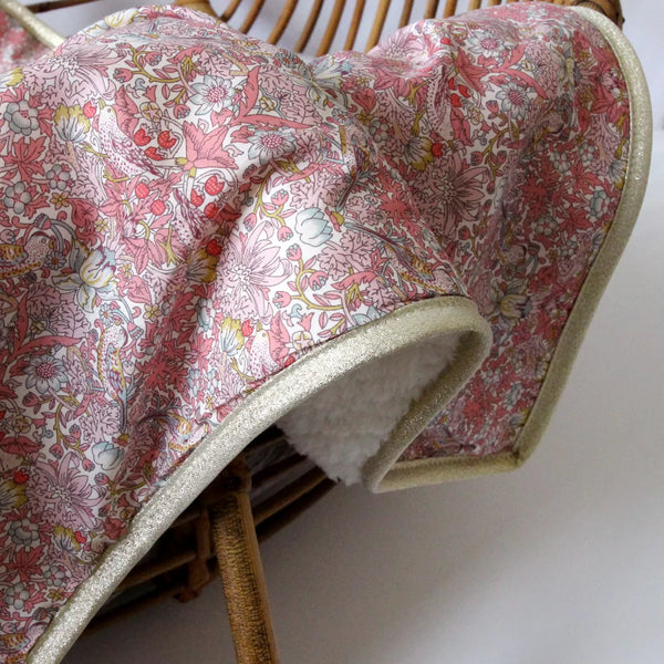 Couverture bébé polaire Liberty Alba - Vanille Coton