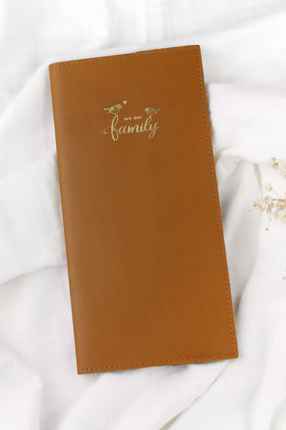 Livret de famille en cuir - Vanille Coton