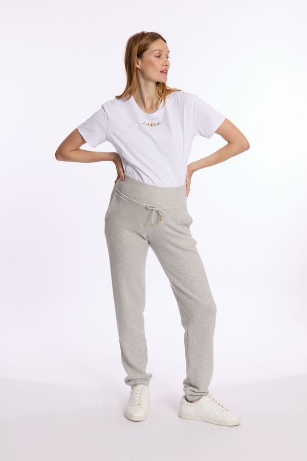 Pantalon de jogging grossesse Billie - Vanille Coton