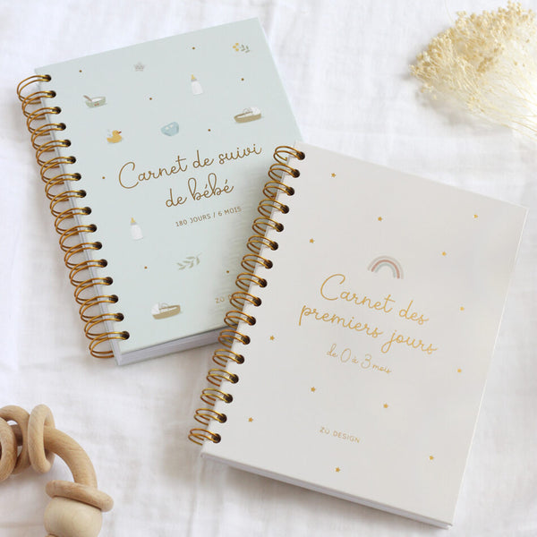 Livre journal de grossesse - Vanille Coton