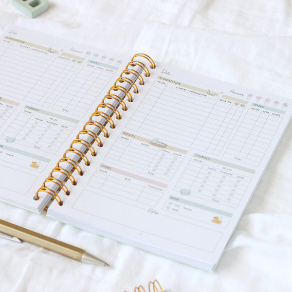 Carnet de suivi de bébé (6 mois) - Vanille Coton