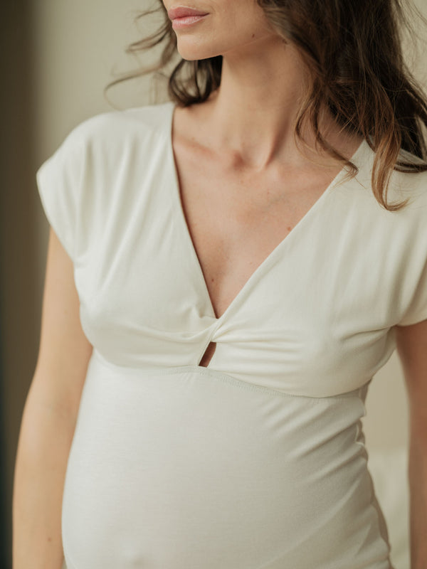 Top de maternité Celia - Vanille Coton