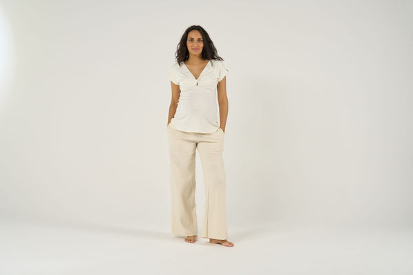 Top de maternité Celia - Vanille Coton