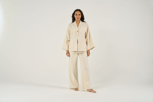 Veste de maternité Celia - Vanille Coton