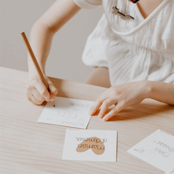 Carte « Maman d’amour » - Vanille Coton