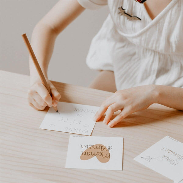 Carte « Maman d’amour » - Vanille Coton