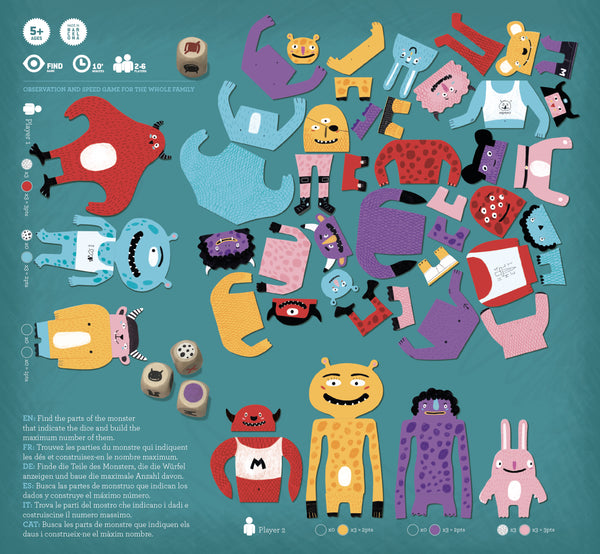 Jeu d’observation « My Monsters » - Vanille Coton