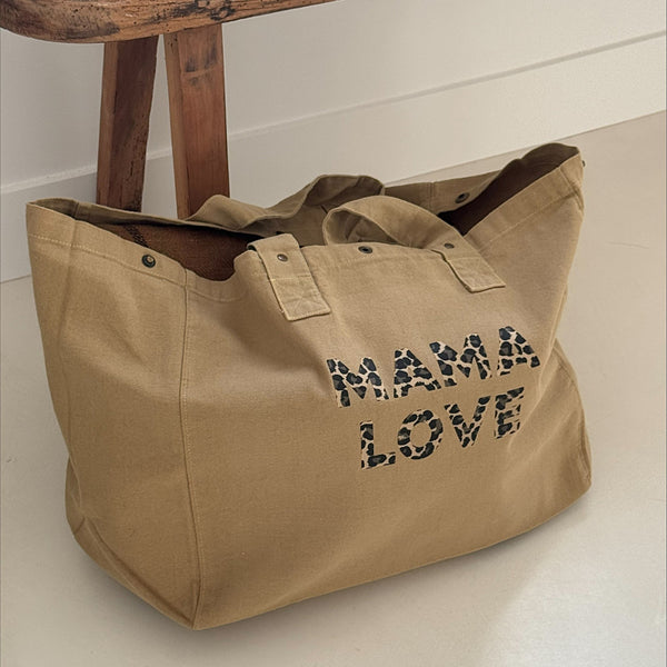 Grand sac « Mama Love  » - Vanille Coton