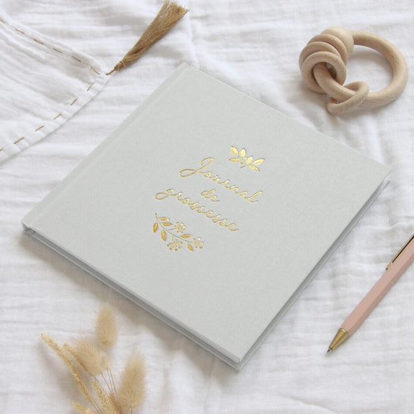 Livre journal de grossesse - Vanille Coton
