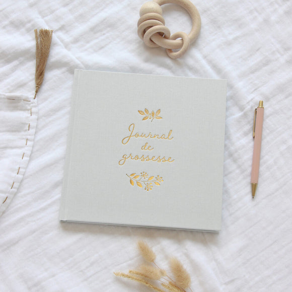 Livre journal de grossesse - Vanille Coton