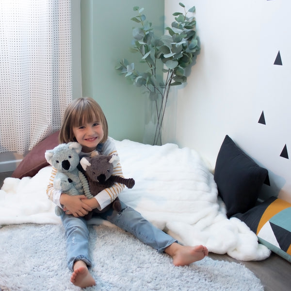 Peluche Koala maman/ bébé - Vanille Coton
