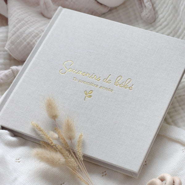 Livre souvenirs de bébé 1ère année - Vanille Coton