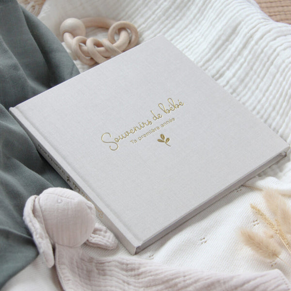 Livre souvenirs de bébé 1ère année - Vanille Coton