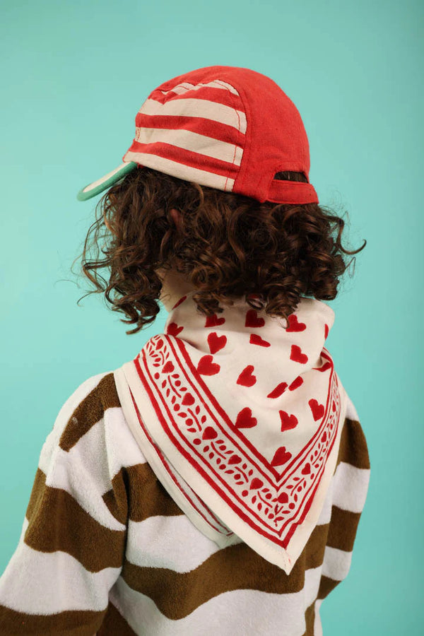 Foulard bébé/enfant Love Cherry - Vanille Coton