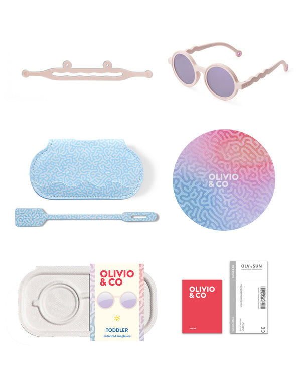 Lunettes de soleil bébé Pink - Vanille Coton