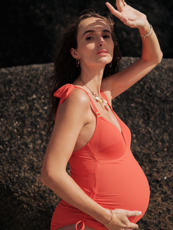 Maillot de bain de grossesse Porto Vecchio - Vanille Coton