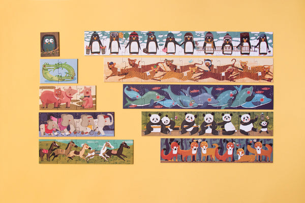 Puzzle « 10 pingouins » - Vanille Coton