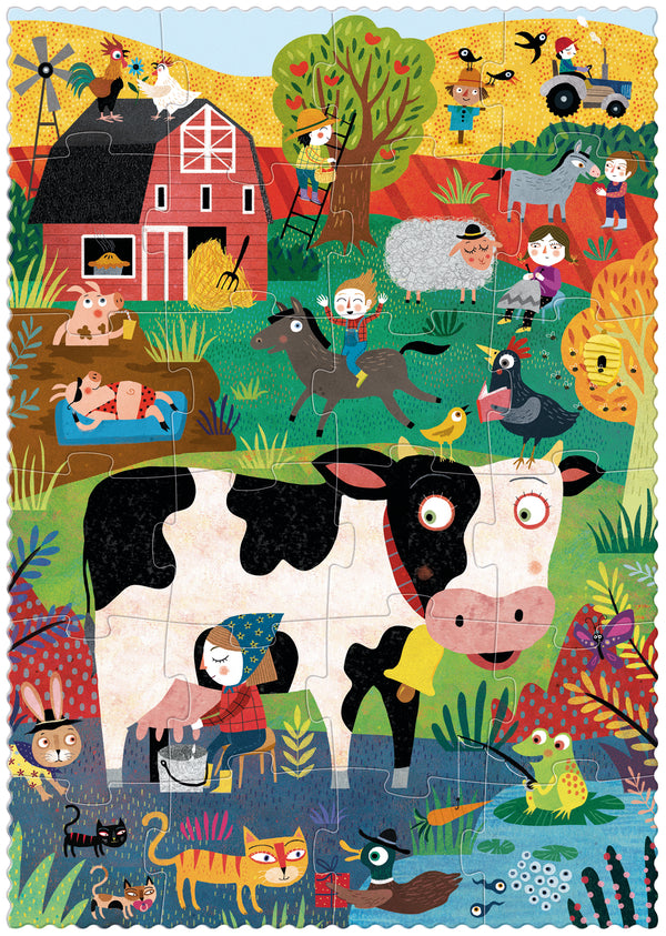 Puzzle  « Ma petite ferme » - Vanille Coton