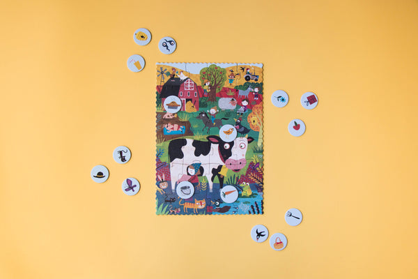 Puzzle  « Ma petite ferme » - Vanille Coton