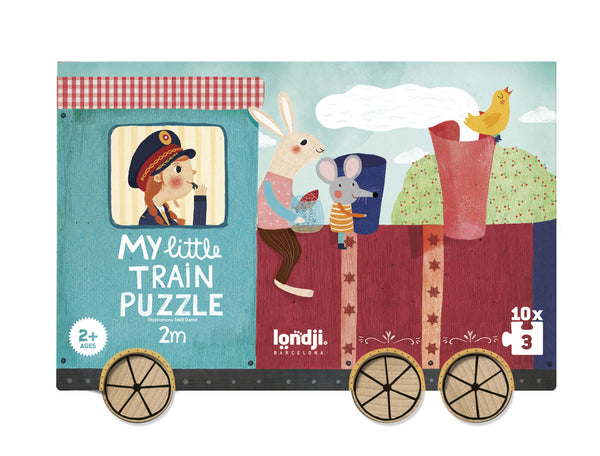 Puzzle "Mon petit train" - Vanille Coton