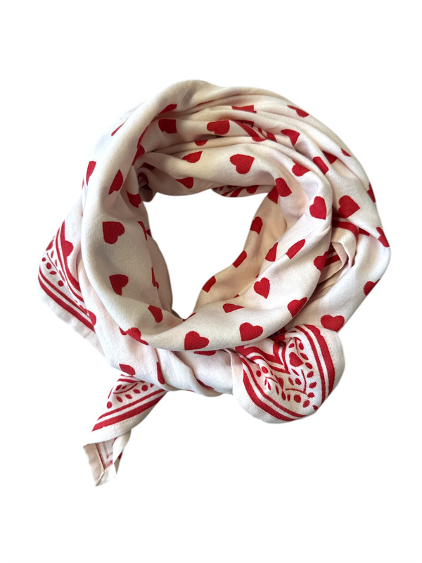 Foulard adulte Love Cherry - Vanille Coton