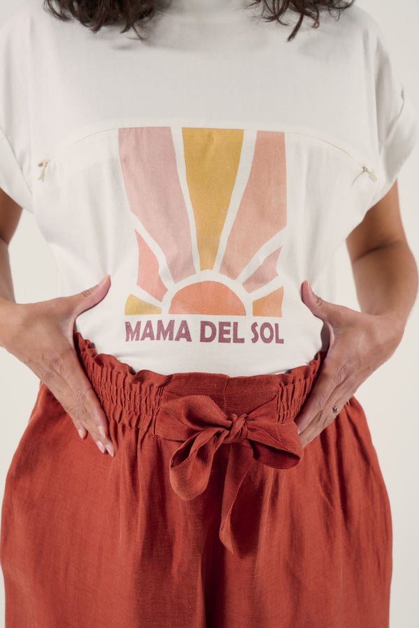 Pantalon de maternité Sahel - Vanille Coton