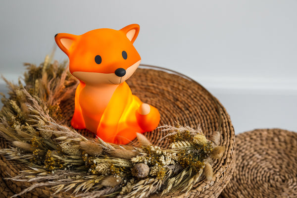 Veilleuse renard César - Vanille Coton