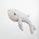Peluche papa baleine chinée PM - Vanille Coton