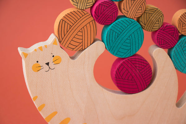 Jouet d’équilibre « Miaou » - Vanille Coton