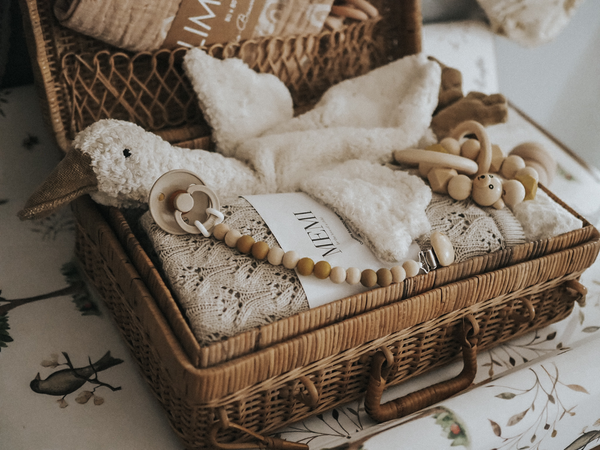 Petite oie blanche bouillotte - Vanille Coton